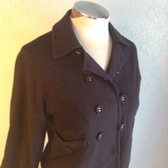 BAILEY 44 soft black ponte knit jacket peacoat XS - Picture 2 of 6